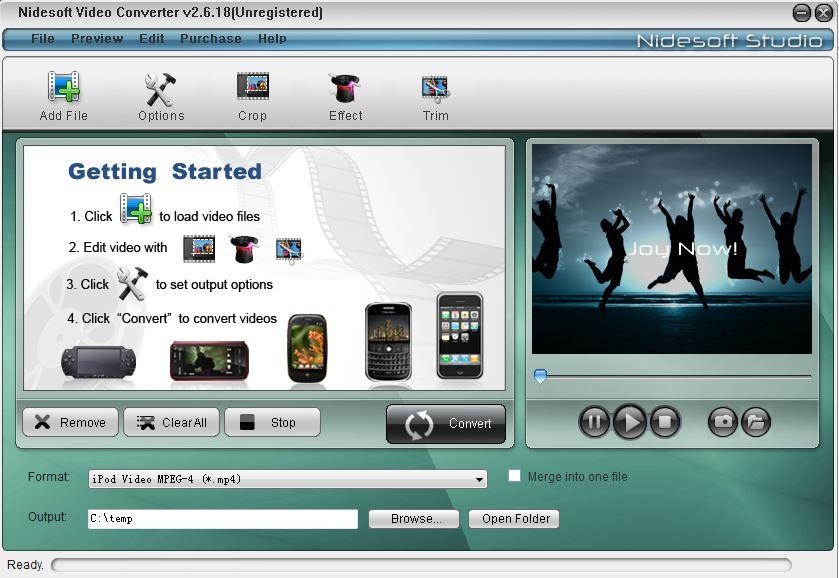视频格式转换,Nidesoft Video Converter,文件格式转换器下载免费版