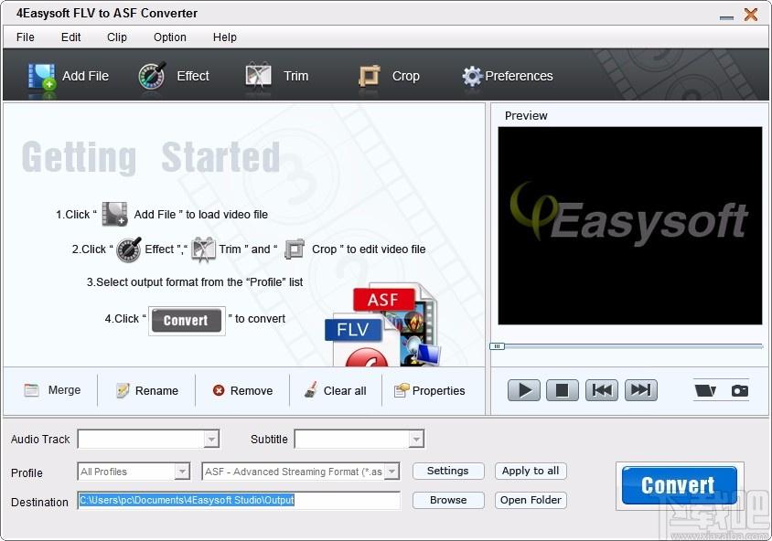 4Easysoft FLV to ASF Converter下载,FLV转ASF视频格式转换器